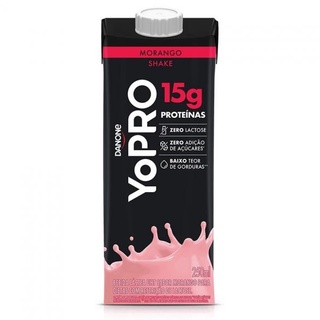 YoPro Bebida Láctea UHT Morango 15g de Proteínas 250ml