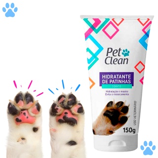 Creme Hidratante de Patinhas Limpa Patas Hidratação Cães e Gatos Pet Clean - 150 g