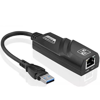 Adaptador Ethernet USB 3.0 Gigabit 1000 Mbps Rede Cabeada RJ45 Internet 10/100/1000 - Computador PC Desktop Notebook Mi (1)