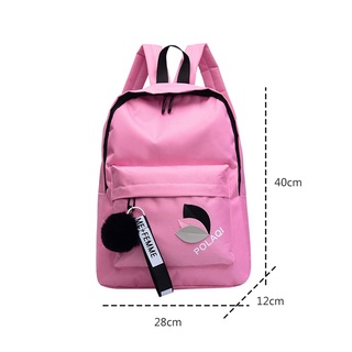 Mochila feminina de lona, bolsa escolar para viagens (6)