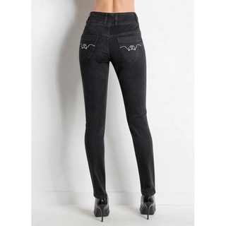 Calça jeans preto feminino com bolsos (2)