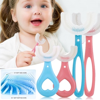 Escova De Dentes Em Forma De U De 360 ​​graus Para Crianças De 2 A 12 Anos (1)