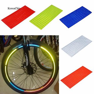 Krcc_Adesivo Reflexivo Mtb Para Roda De Bicicleta | KRCC_Fluorescent MTB Bike Bicycle Sticker Cycling Wheel Rim Reflective Stickers Decal