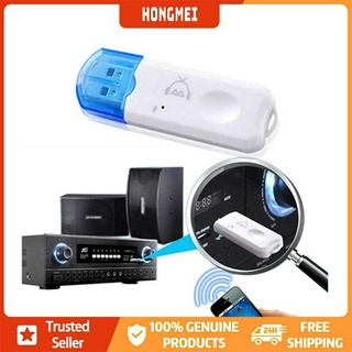 【hongmei】Receptor de áudio USB Stick de áudio com microfone, chamada de porta USB Aux Dual Output