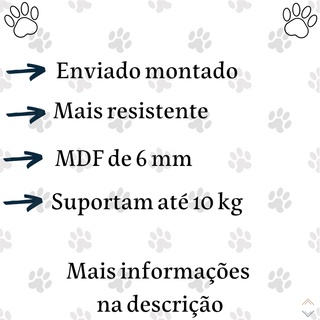 Playground Para Gato com 9 Pcs Em Mdf Com Carpete Ponte Prateleira Degrau Caixa + Rede e Brinde (6)