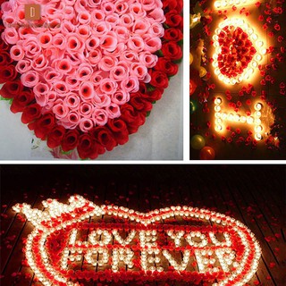 LA 50 Pcs Falso Artificial Silk Rose Heads Botões De Flores DIY Bouquet Casamento Casa Artesanato Decoração Suprimentos (3)