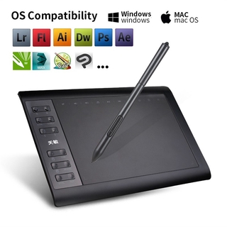 Original 10moons G10 Tablet 8192 Níveis 5080 Lpi @ - @ 233 Pps 10x6 Polegada Gráfico Desenho Tablet Digital Tablet (1)