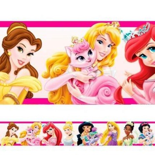 Papel de Parede Faixa Decorativa Adesiva Infantil Princesas Da Disney