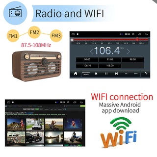 Central Multimídia 1 Din 10.1 Polegada 2 Android 9.1 Estéreo Do Carro Gps Navi Mp5 Player Dupla Wifi Quad Core Rádio (6)