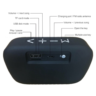 Mini Speaker Caixa de Som/Reprodutor MP3/Rádio FM G2 sem Fio / Bluetooth / Portátil com Subwoofer meloso (5)