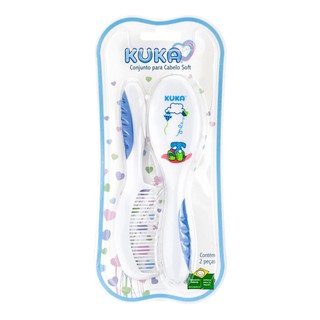 Kit Para Cuidados Cabelos do Bebe Pente e escova - KUKA - (4)