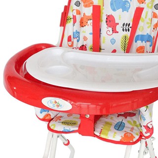 Cadeira de Alimentação Bebê Flash Vermelha Baby Style (3)