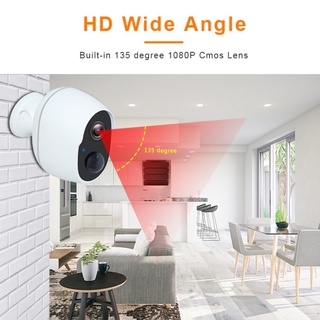 Wire Free Outdoor Security Camera Rechargeable Battery Wireless IP Cam 1080P Wifi IP Camera Home Surveillance System PIR SB (8)