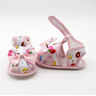 Sapatos De Verão Sandálias Com Laço Fofo Para Bebês (3)