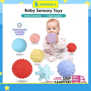 6 Pçs Brinquedos Com Bola De Toque Sensor Para Bebês Brinquedo Infantil Flexível Texturizada De Borracha Desenvolvimento Do Bebê