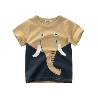 Camiseta Infantil Masculina De Algodão Estampa De Tubarão Com Estampa De Tubarão (9)