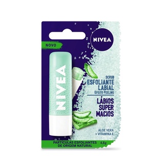 Esfoliante Labial Scrub Nivea Aloe Vera + Vitamina E 4,8g