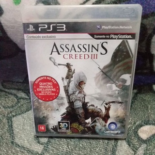 Assassins Creed 3 PS3 original midia fisica