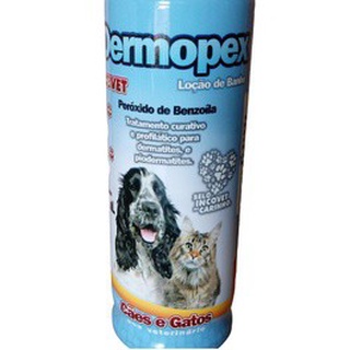 Shampoo Dermopex 250 Ml Para Dermatites Seborreia Sarna Acne Canina com Peroxido de Benzoila (2)