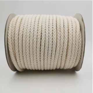 Cordão decorativo torcido com 5mm ,6mm,7mm de espessura, corda de decoração de algodão, 50 metros de comprimento
