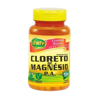 Cloreto de Magnésio P.A Unilife - 120caps 800mg
