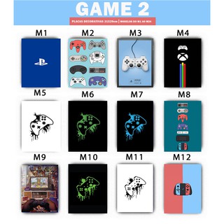 GAME M1 A M24 placa decorativa 29x21cm gamer quarto geek nerd video game - game zone controle