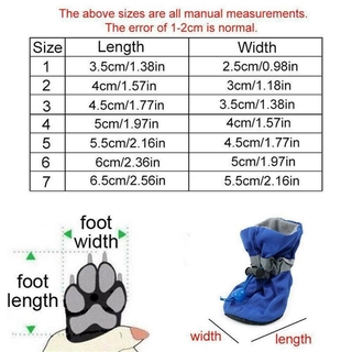 Capa Flexível De Cachorro Antiderrapante Para Sapatos / Botas De Chuva (5)