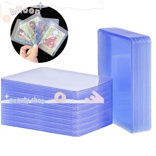 BLLOON 25 Pieces Rigid Plastic Storage Trading Card Clear Sleeves Basketball Sports Cards Card Holder Card Sleeves (1)