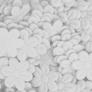 Flor de tecido prensada 2 cm Apliques ultrassom (5)