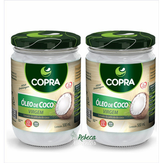 Kit 2 - Óleo De Coco Virgem 500ml Natural Copra - Original (1)