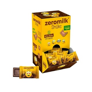 Zeromilk Smile Com 40% Cacau Sem Lactose 5g Com 30 Unidades