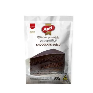 Mistura Massa Pronta P/bolo Zero 0 Açucar Chocolate Suíço Apti