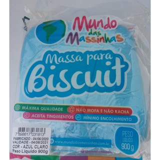 Mundo das Massinhas Biscuit AZUL CLARO 900g