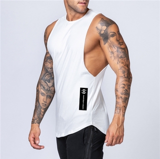 Brand Workout Gym Mens Tank Top Vest Sleeveless Sportswear Shirt Fashion Clothing Bodybuilding Singlets Cotton Fitness (7)