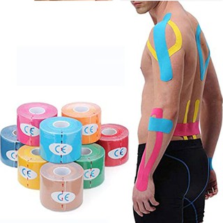Fita Kinesio Tape Bandagem Funcional Elástica Adesiva Fisioterapia fita coloridas Exercícios Fitness