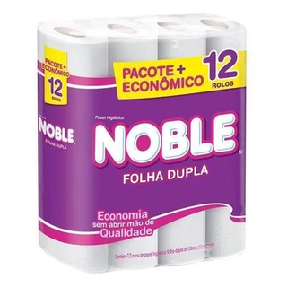 Papel Higiênico Folha Dupla Noble 12 Rolos (1)