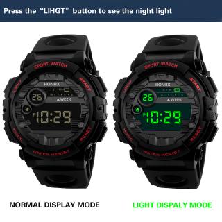 HONHX Relógio De Pulso Digital Masculino Com LED Esportivo (5)