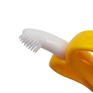 massageador de gengiva e escova de dentes Buba banana baby silicone macio mordedor infantil macio (6)