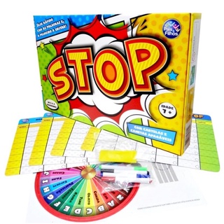 Stop jogo divertido Adedonha brinquedo para crianças família e amigos divertidos Adedonha adedanha envio imediato pronta entrega