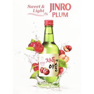 Bebida Coreana Soju Jinro Ameixa Plum Hitejinro Importada 360ml - Nature Alimentos