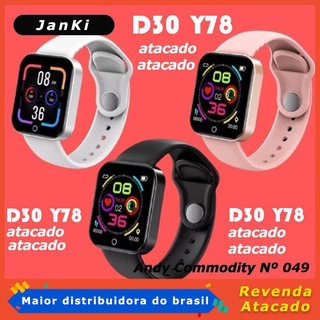 【Janki 】 SmartWatch Y78 D30 I7 Smart Watch 1.44 Polegadas pk Y68/D20 (Atacado)