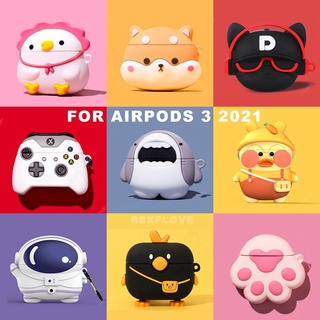 Caso Do Fone De Ouvido Para AirPods 2 3 Pro 3D Anime Bonito Dos Desenhos Animados Capa De Silicone Air Vagens 3 2 2021 Earpods
