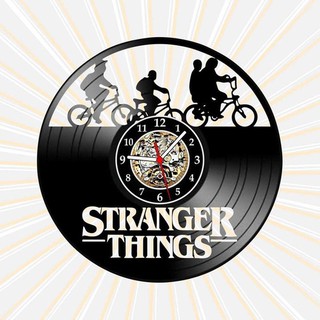 Relógio Stranger Things Filmes Series Tv Nerd Geek Vinil Lp