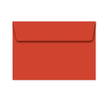 50X Envelope Colorido Vermelho 75x115mm