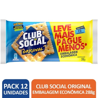 Club Social Original Mais Crocante - Pack com 12 unidades de 24g cada Mondelez