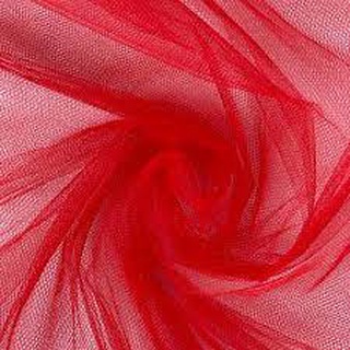 Tule Tecido Para Decoração Vestuário e Artesanato 1,20m largura Vermelho