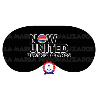 Máscara de Dormir banda Now United com nome POSTAGEM EM 7 DIAS UTEIS