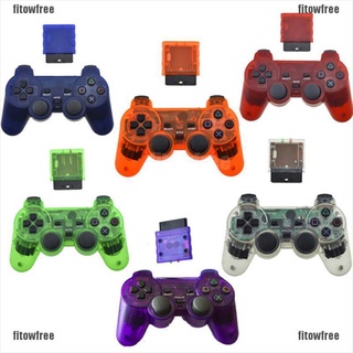Fitow 1Set Colourful Wireless Game Controller 2.4GHz Gamepad Joypad For PS2 Free