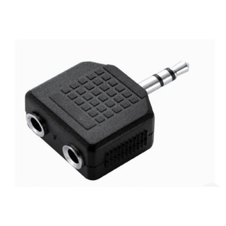 Adaptador Plug Conector P2 Macho Stereo Para 2 P2 Femea Audio Video Celular