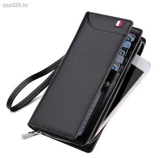 Playboy wallet men s long soft leather clutch multi-card space large-capacity wallet zipper multi-function mobile phone